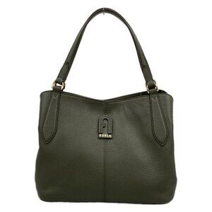 FURLA - Khaki Leather Tote Bag